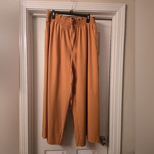 Stylish Orange Wide-Leg Pants